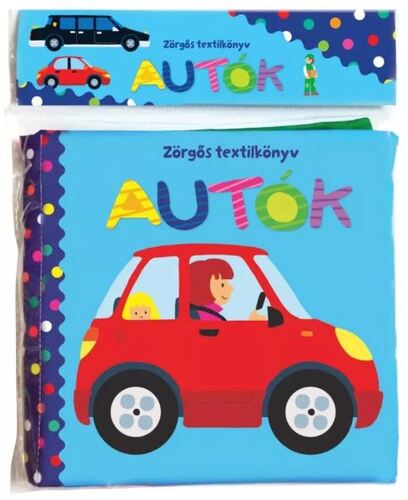 Zörgős textilkönyv - Autók