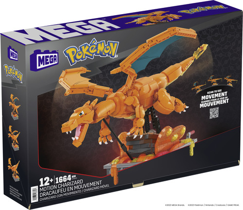 MEGA Pokémon pohyblivá figúrka - Charizard Mattel
