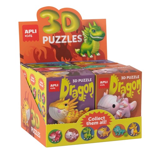APLI 3D Puzzle figúrka drak rôzne varianty