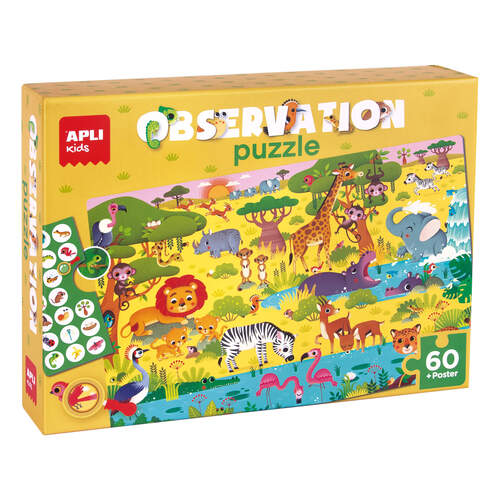 APLI Pozorovacie puzzle  Savana