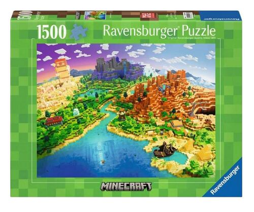 Puzzle Minecraft: Svet Minecraftu 1500 Ravensburger