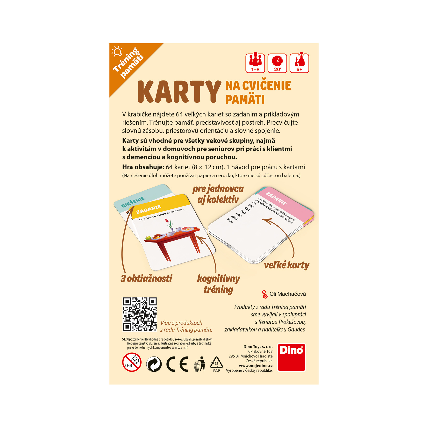 Tréning pamäti: Karty pre cvičenie pamäti