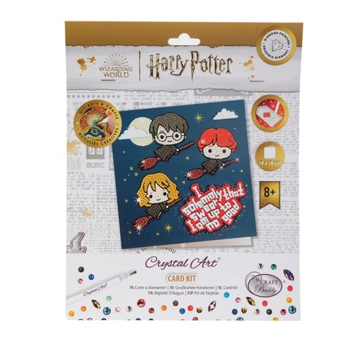 Pohľadnica V oblakoch Harry Potter vykladanie z diamantov