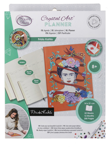 Plánovač Frida Kahlo vykladanie z diamantov