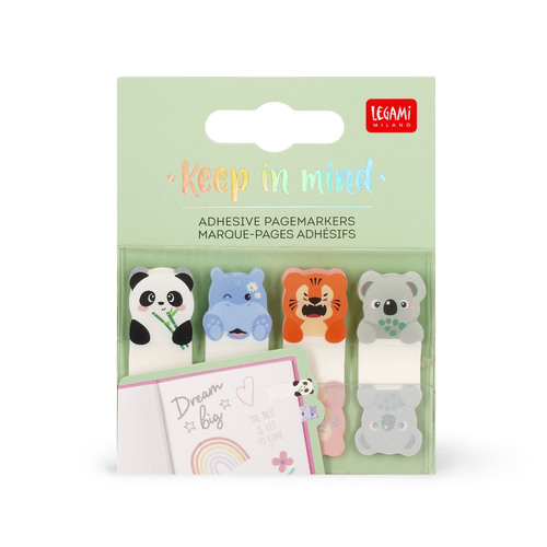 Legami Samolepiace štítky Keep in Mind Cute Animals EXTRAORDINARY STATIONERY