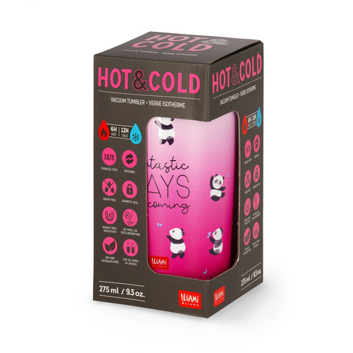 Legami Termohrnček Hot & Cold 275 ML Panda