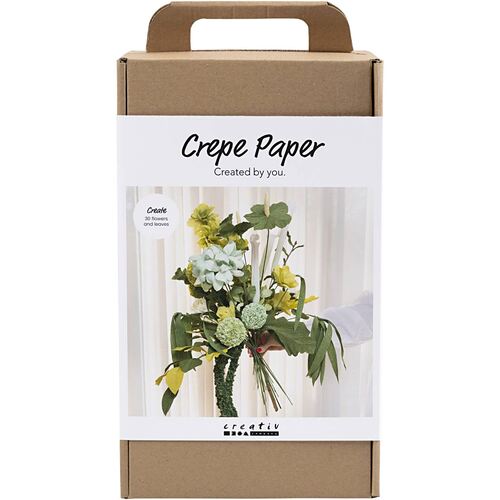 Veľká kreatívna sada Krepový papier - Kytica kvetov