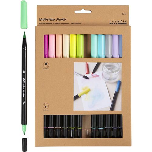 Sada akvarelových popisovačov Pastel, 12 ks