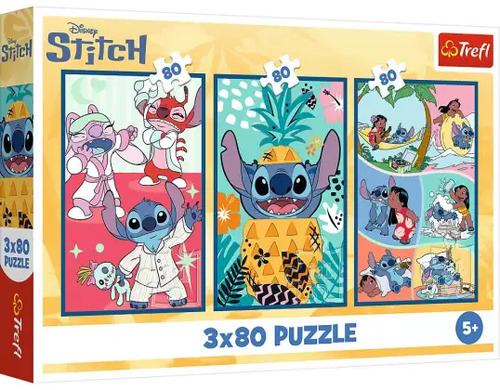 Puzzle Stitch´s world 3x80 Trefl