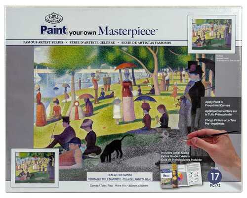 R&L Masterpiece maľovanie podla predlohy, 17 ks, La Grande Jatte