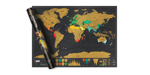 Deluxe stieracia cestovná mapa