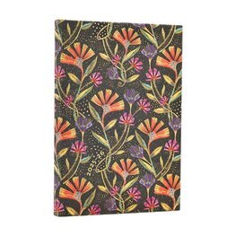 18 mesačný diár 2025/2026 Wild Flowers Mini HOR Paperblanks