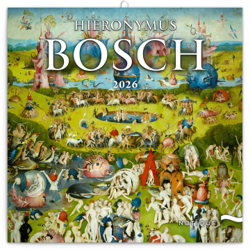 Poznámkový kalendár 2026 Hieronymus Bosch 2026, 30 x 30 cm
