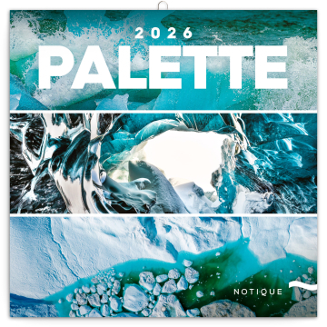 Poznámkový kalendár 2026 Paleta 2026, 30 x 30 cm