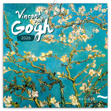 Poznámkový kalendár 2026 Vincent van Gogh 2026, 30 x 30 cm