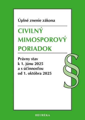 Civilný mimosporový poriadok. ÚZz, 1. vydanie, 6/2025