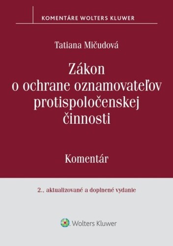 Zákon o ochrane oznamovateľov protispoločenskej činnosti, 2. vydanie