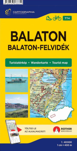 Balaton turistatérkép - 1:40 000 - Balaton-felvidék