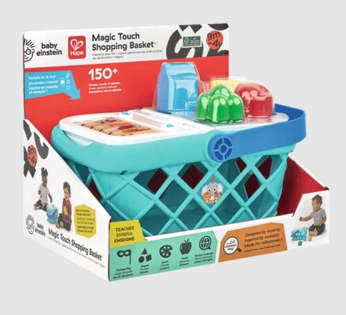 Drevená dotyková hračka Magic Touch Shopping Basket BABY EINSTEIN
