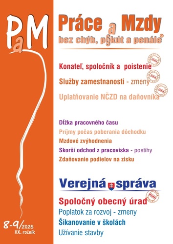 Práce a Mzdy 8-9 2025 - Konateľ a spoločník z pohľadu poistenia