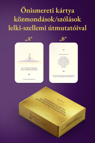 Önismereti kártya közmondások/szólások lelki-szellemi útmutatóival I. rész