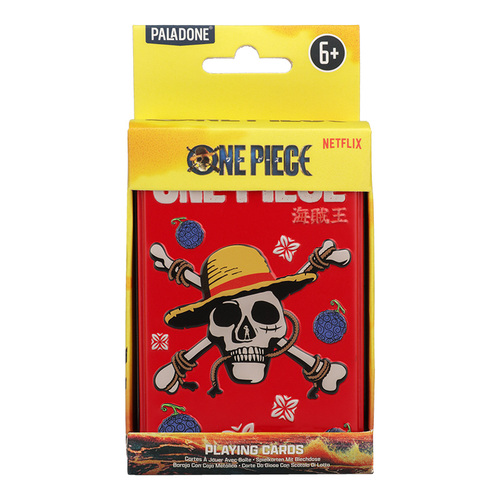 One Piece hracie karty (plechový box)