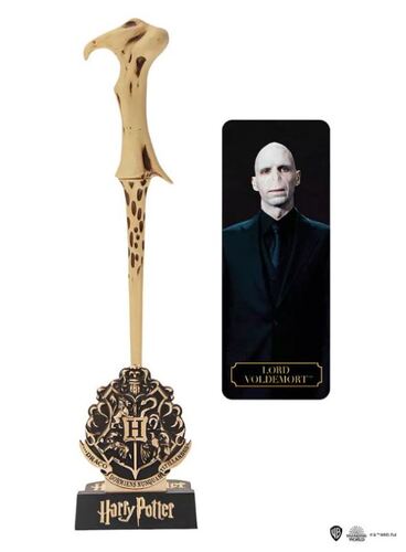 Čarovný prútik s perom a stojanom Voldemort Harry Potter