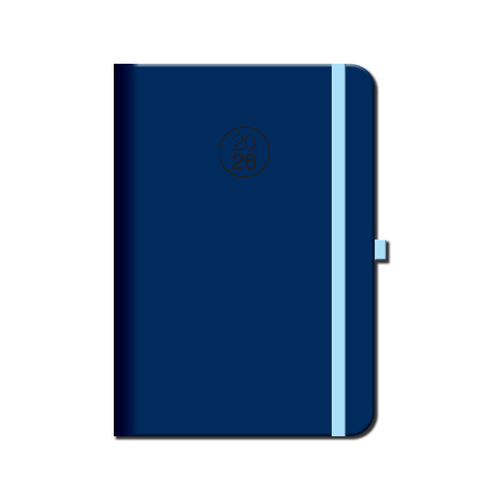 Denný diár A5 2026 FLORENCIA navy s gumkou