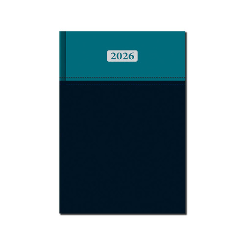 Denný diár A5 2026 MILANO tyrkysovo2026čierny