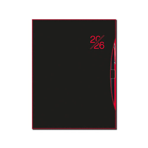 Denný diár A5 2026 SMART red