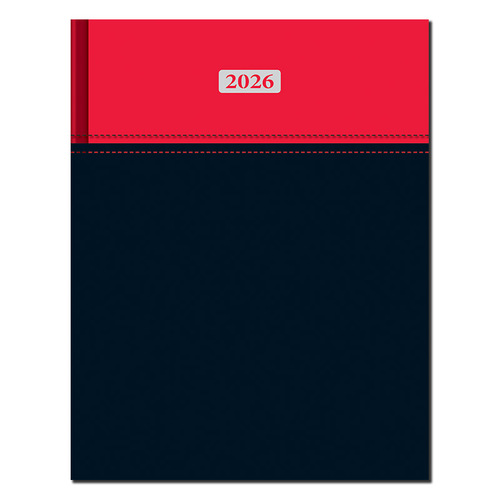Manager diár A4 2026 MILANO červeno2026čierny