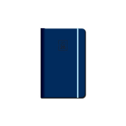 Mini diár A6 2026 FLORENCIA navy s gumkou