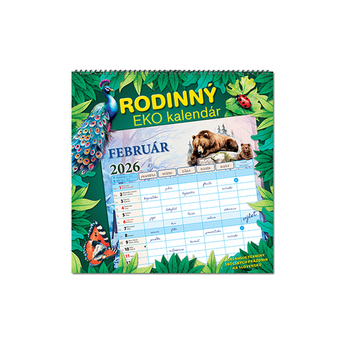 Nástenný kalendá 2026 Rodinný EKO