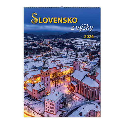 Nástenný kalendá 2026 Slovensko z výšky