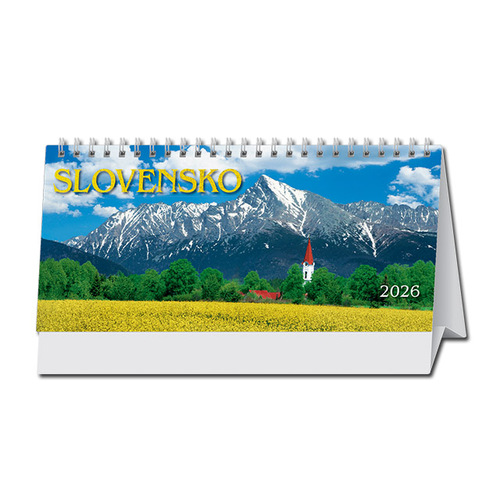 Stolový kalendár 2026 Slovensko stĺpcové