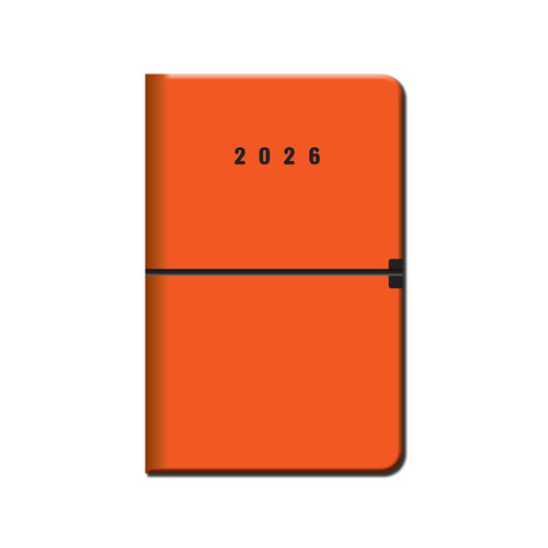 Týždenný diár A5 2026 CAPRI oranžový