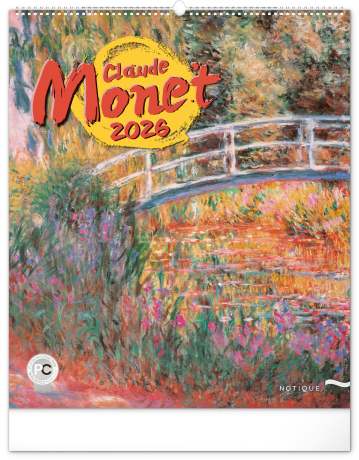 Nástenný kalendár 2026 Claude Monet 2026, 48 x 56 cm