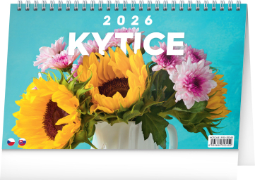 Stolový kalendár 2026 Kytice CZ/SK 2026, 23,1 x 14,5 cm
