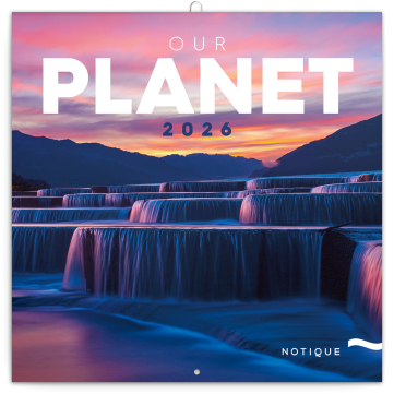 Poznámkový kalendár 2026 Naša planéta 2026, 30 x 30 cm