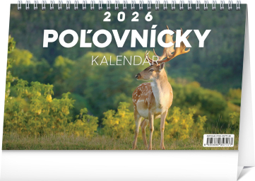 Stolový poľovnícky kalendár 2026 2026, 23,1 x 14,5 cm