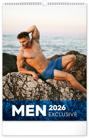 Nástenný kalendár 2026 Men Exclusive 2026, 33 x 46 cm