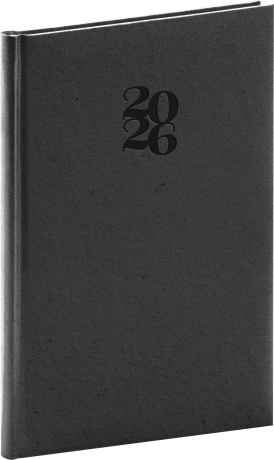 Týždenný diár Essenza 2026, káva, 15 x 21 cm