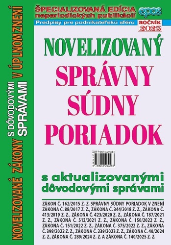 Novelizovaný Správny súdny poriadok 14/2025