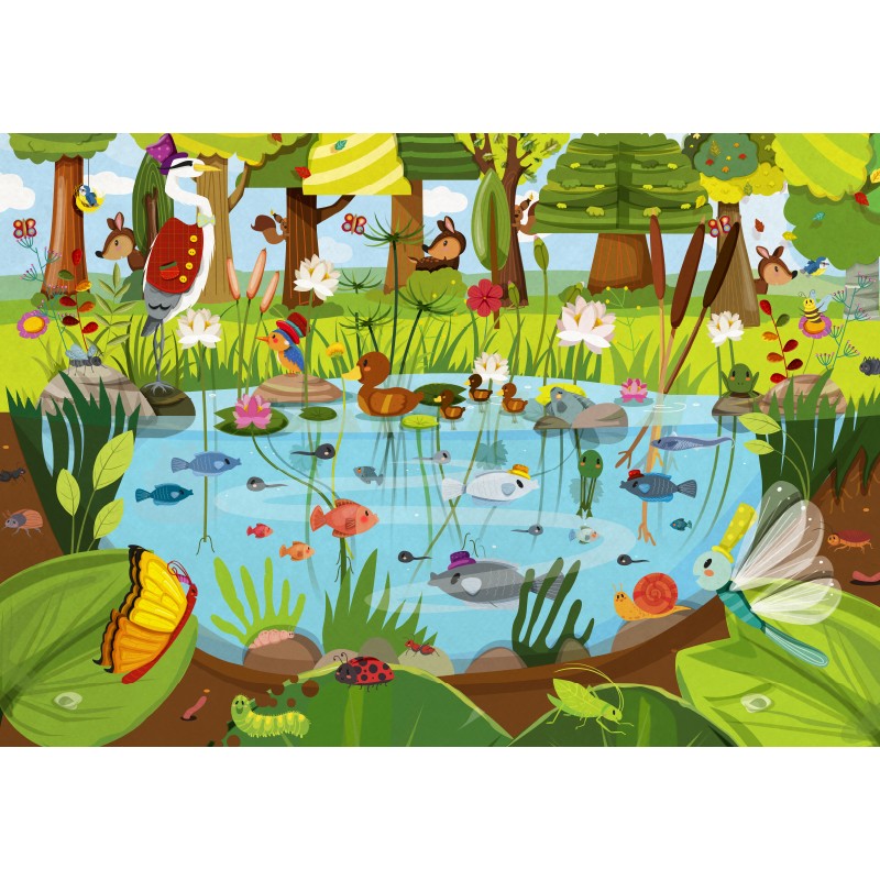 PUZZLE Život nad a pod zemou 2 x 24 dielikov