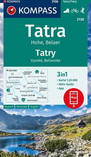 Vysoké Tatry, Belianske Tatry 1: 25 000, NKOM 2130
