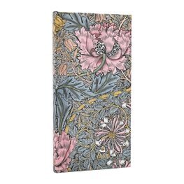 Diár Paperblanks Morris Pink Honeysuckle Slim HOR 2026