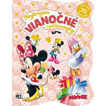 Najkrajšie vianočné maľovanky so samolepkami Minnie