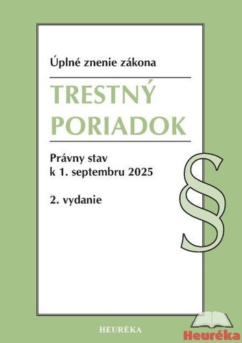 Trestný poriadok, 2 vydanie, 9/2025