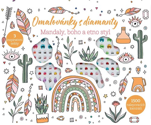 Omalovánky s diamanty - Mandaly, boho a etno styl