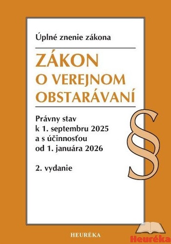 Zákon o verejnom obstarávaní Úzz, 2. vydanie, 9/2025